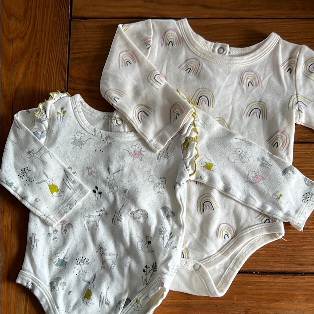 Adorable Pehr Baby Onesies with Rainbow and Animal Prints